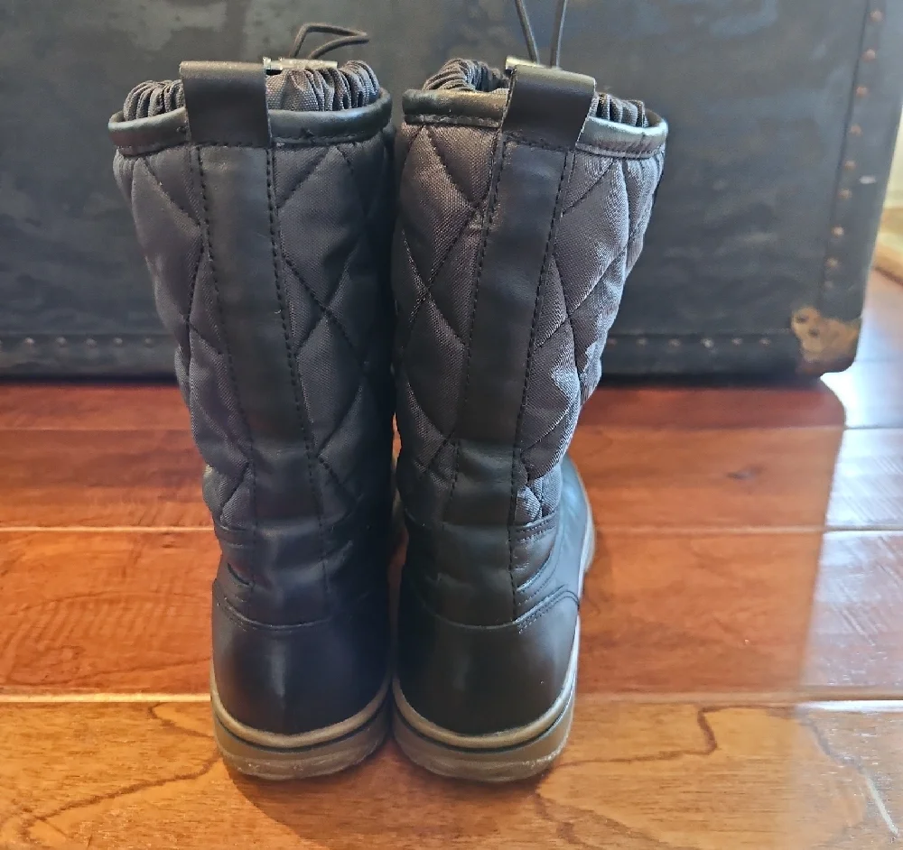 Coach Quilted Black Winter Boots - Picture 3 of 7